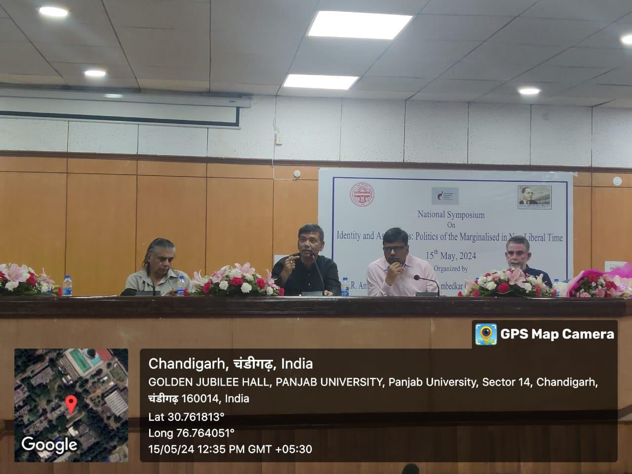 A one-day national seminar on 'Identities and Aspirations: Politics of Marginalized People in Neo-Liberal Times' was organized at Panjab University, Chandigarh on May 15, 2024.